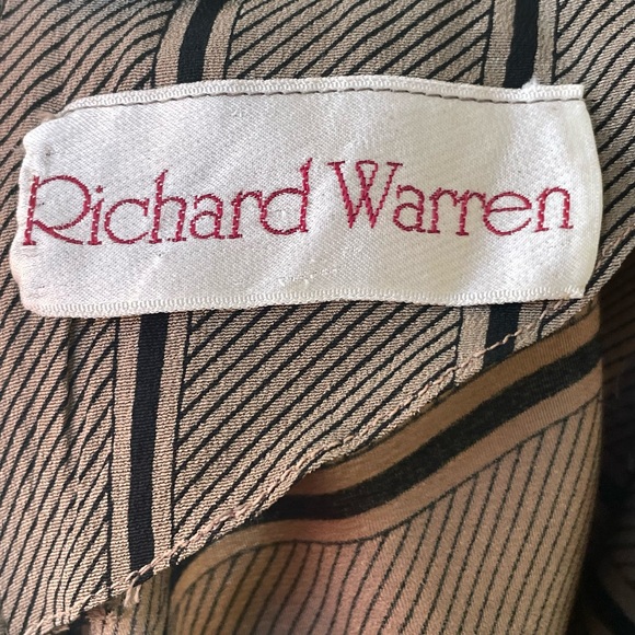 Vintage Silk Dress Size 8 by Richard Warren - Picture 7 of 9